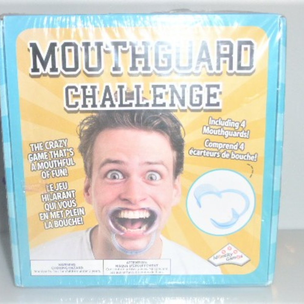 Rare MOUTHGUARD CHALLENGE Board Game Drinking Game Whisper Talk